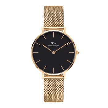 Daniel Wellington Petite Evergold dameur med forgyldt meshlænke